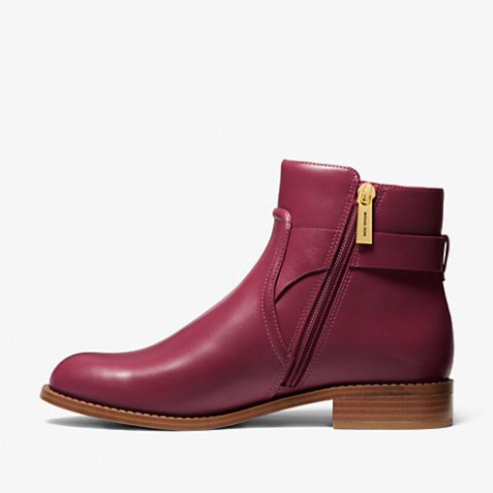 NEW Michael Kors Carmen Ankle Boot in Mulberry - Picture 2 of 4